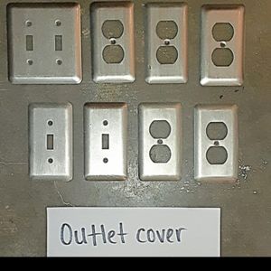 Nickel outlet set, in like new condition